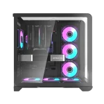 ⁦كيس DarkFlash L280 ATX PC Case Curved Glass with 4 Fans⁩ - الصورة ⁦2⁩