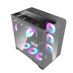 ⁦كيس DarkFlash L280 ATX PC Case Curved Glass with 4 Fans⁩ - الصورة ⁦5⁩