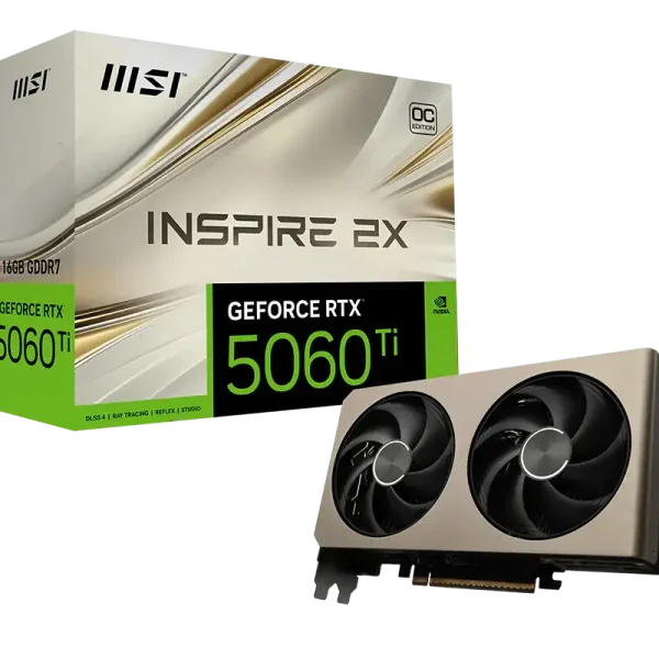 MSI GeForce RTX™ 5060 Ti 16G INSPIRE 2X OC
