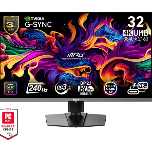 MSI MPG 322URX QD-OLED 4K 240Hz 0.03ms