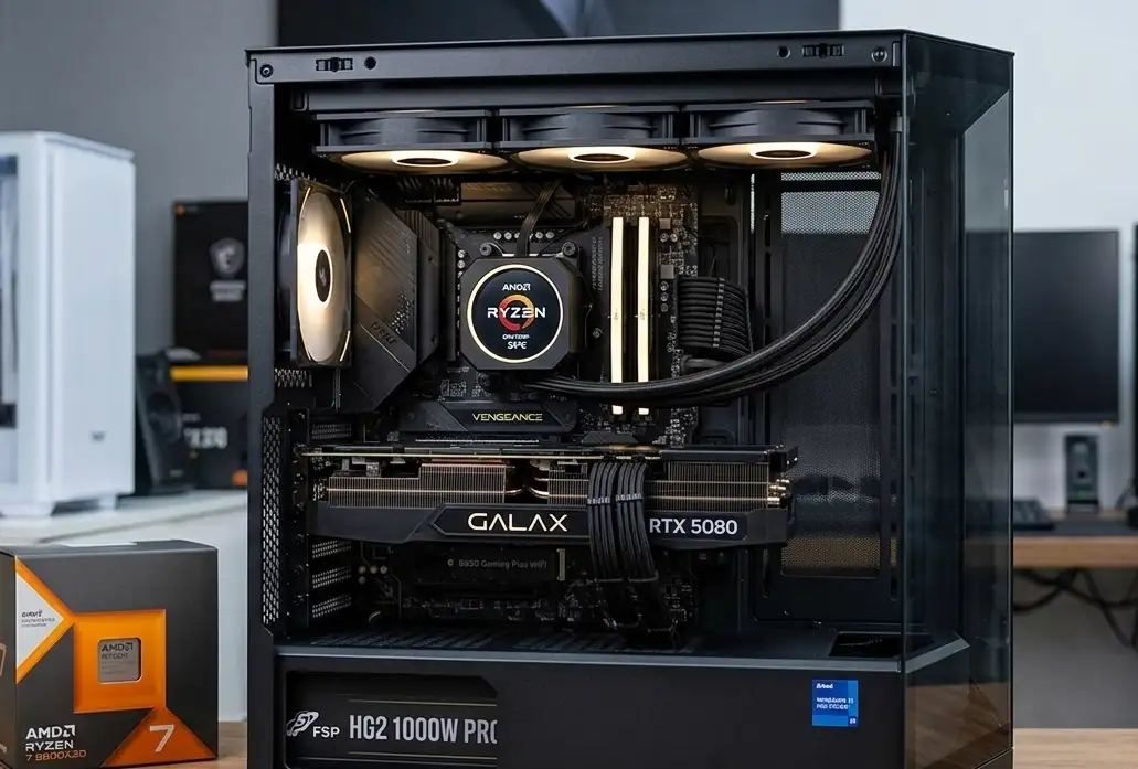 AMD 7 9800X3D B850 Gaming Plus DDR5 32GB 6000 1TB RTX 5080 AMD 7 9800X3D B850 Gaming Plus DDR5 32GB 6000 1TB RTX 5080