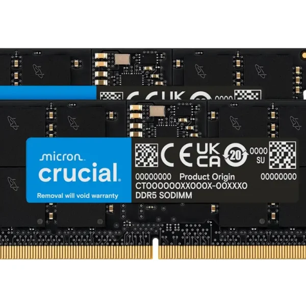 Crucial 128GB Kit (64GBx2) DDR5-5600 SODIMM CL46 RAM
