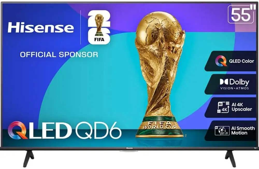Hisense 55Q6GN QD6 4K QLED Smart Fire TV 60Hz Hisense 55Q6GN QD6 4K QLED Smart Fire TV 60Hz
