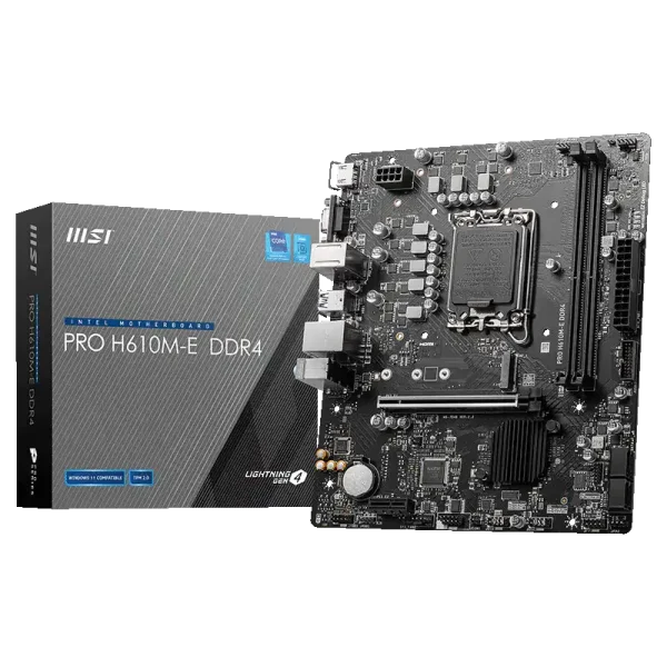 MSI PRO H610M-E DDR4 M-ATX Intel 12th Gen