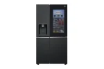 LG InstaView™ 617L Door In Door Refrigerator, UVnano™, LINEARCooling™, ThinQ™ in Essence Black Steel