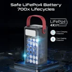 ⁦شاحن محمول Promate 80000mAh High-Capacity 100W Ultra-Fast-Charging Power⁩ - الصورة ⁦3⁩
