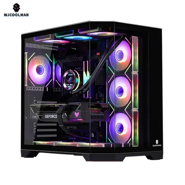 WJCOOLMAN Dreamer Plus Panorama ATX Tempered Glass Gaming Case