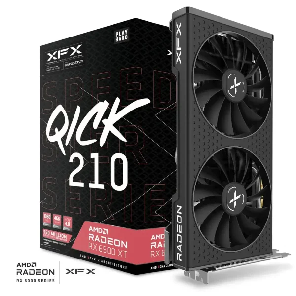 XFX Speedster QICK 210 AMD Radeon RX 6500 XT 4GB GDDR6