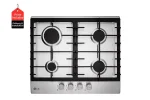 ⁦موقد غاز طباخ 4 رؤوس ال جي ستانلس 60 سم LG Built-in Gas Cooker 4 Burners Stainless 60CM⁩ - الصورة ⁦2⁩
