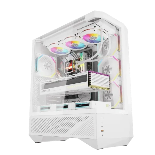 Darkflash DY460 ATX PC Case Dual-Chamber 4 ARGB Fans