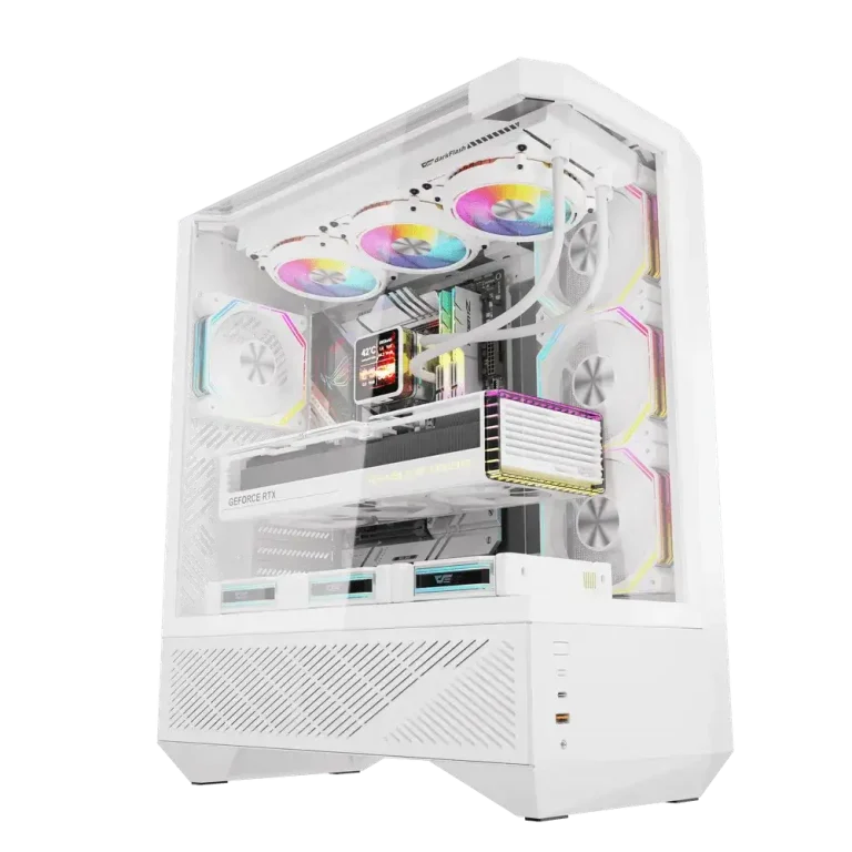 Darkflash DY460 ATX PC Case Dual-Chamber 4 ARGB Fans