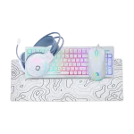 GAMEON GO-CYPHERW-XL-W All-In-One Gaming Bundle (Keyboard, Headset, Mouse & Mousepad)