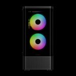 Gamdias TALOS E3 CG Mid Tower 3 ARGB Fans Curved Tempered Glass Black