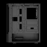Gamdias TALOS E3 CG Mid Tower 3 ARGB Fans Curved Tempered Glass Black