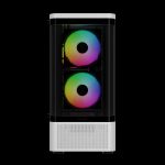 Gamdias TALOS E3 CG Mid Tower 3 ARGB Fans Curved Tempered Glass White