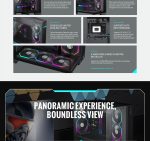 GameMax Infinity Pro Mid Tower Triple Tempered Glass ARGB Controller Black