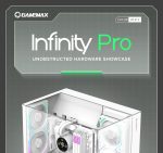 GameMax Infinity Pro Mid Tower Triple Tempered Glass ARGB Controller White