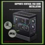 GameMax N80 ATX Mid Tower 6 ARGB Fans Tempered Glass Black