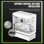 GameMax N80 ATX Mid Tower 6 ARGB Fans Tempered Glass White