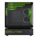 GameMax N90 ATX Mid Tower 6 ARGB Fans Tempered Glass Black