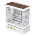 GameMax N90 ATX Mid Tower 6 ARGB Fans Tempered Glass White