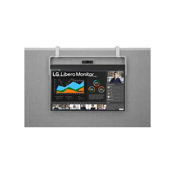 LG 27BQ70QC-S 27 inch QHD Libero Monitor with Detachable Full HD Webcam