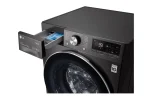 ⁦غسالة ال جي أمامية 11 كيلو LG Front Load Washing Machine 11KG AI DD ThinQ أبيض وفضي⁩ - الصورة ⁦4⁩
