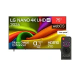 LG NANO 4K UHD AI NU84 75 inch Smart TV 2026