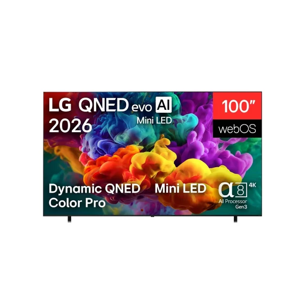 LG QNED evo AI QNED85 Mini LED 100 inch Smart TV 2026