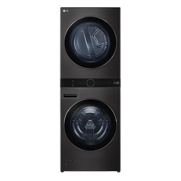 LG WashTower 25kg Washer 20kg Dryer Black Steel WT2520BRK
