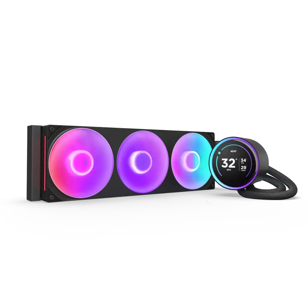 NZXT Kraken Elite 420 RGB 420mm AIO Liquid Cooler (2) NZXT Kraken Elite 420 RGB 420mm AIO Liquid Cooler