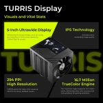 TRYX TURRIS 620 CPU Air Cooler 5 inch IPS Display Dual-Tower 280W TDP Black