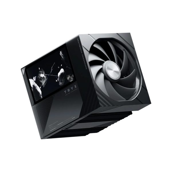 TRYX TURRIS 620 CPU Air Cooler 5 inch IPS Display Dual-Tower 280W TDP Black