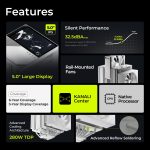 TRYX TURRIS 620 CPU Air Cooler 5 inch IPS Display Dual-Tower 280W TDP White