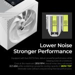 TRYX TURRIS 620 CPU Air Cooler 5 inch IPS Display Dual-Tower 280W TDP White