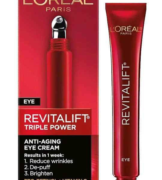 LOREAL EYE CREAM REVITALIFT TRIPLE POWER ANT-AGING USA 15 ML