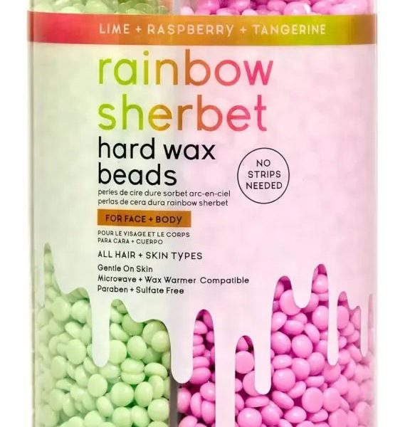 SALON PERFECT HAIR REMOVAL HARD WAX BEADS RAINBOW SHERBET 425 G