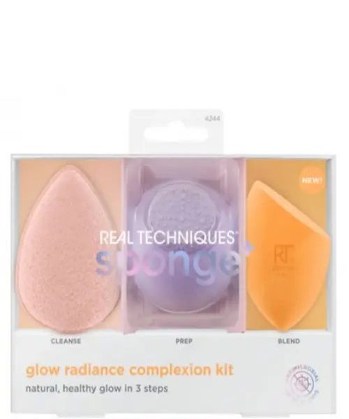 REAL TECHNIQUES MAKEUP SPONGE GLOW RADIANCE 3PCS 4244M