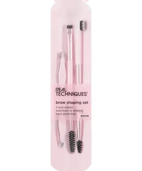REAL TECHNIQUES MAKEUP BRUSH BROW SHAPING 3PCS 0065