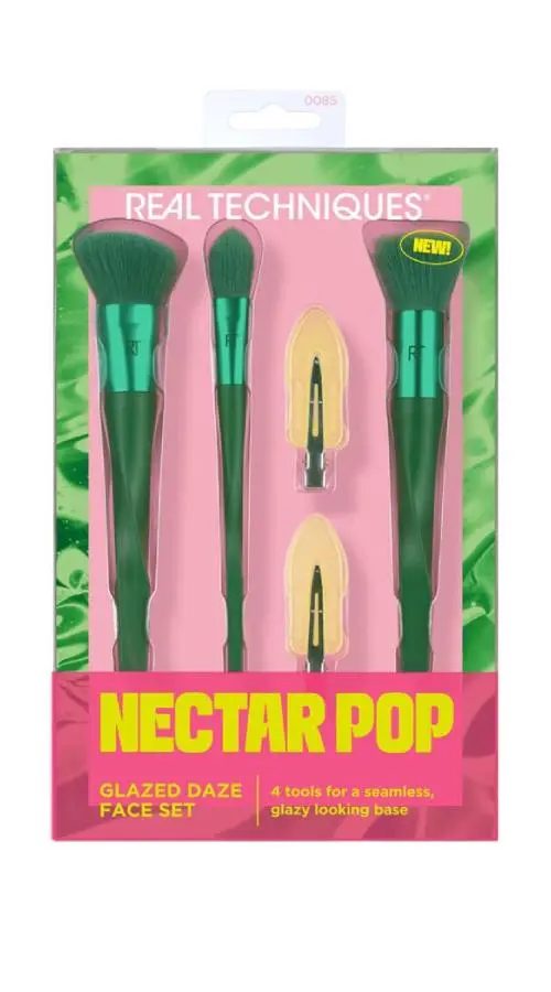 REAL TECHNIQUES MAKEUP BRUSH NECTAR POP 5PCS 0085 REAL TECHNIQUES MAKEUP BRUSH NECTAR POP 5PCS 0085