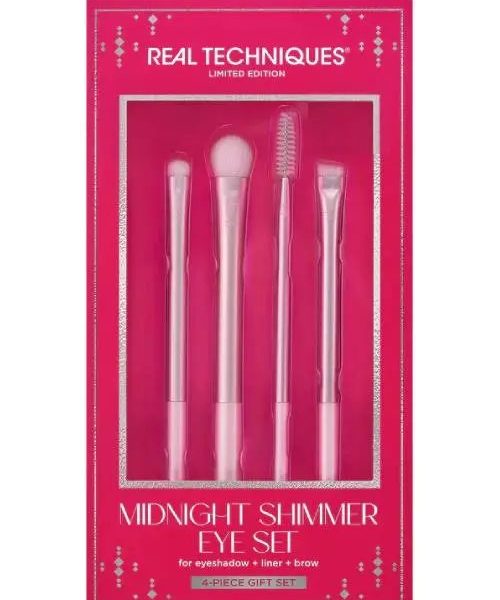 REAL TECHNIQUES MAKEUP BRUSH (EYE)MIDNIGHT SHIMMER 4PCS 0109
