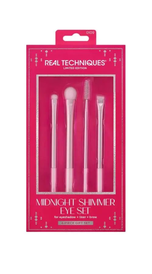 REAL TECHNIQUES MAKEUP BRUSH (EYE)MIDNIGHT SHIMMER 4PCS 0109
