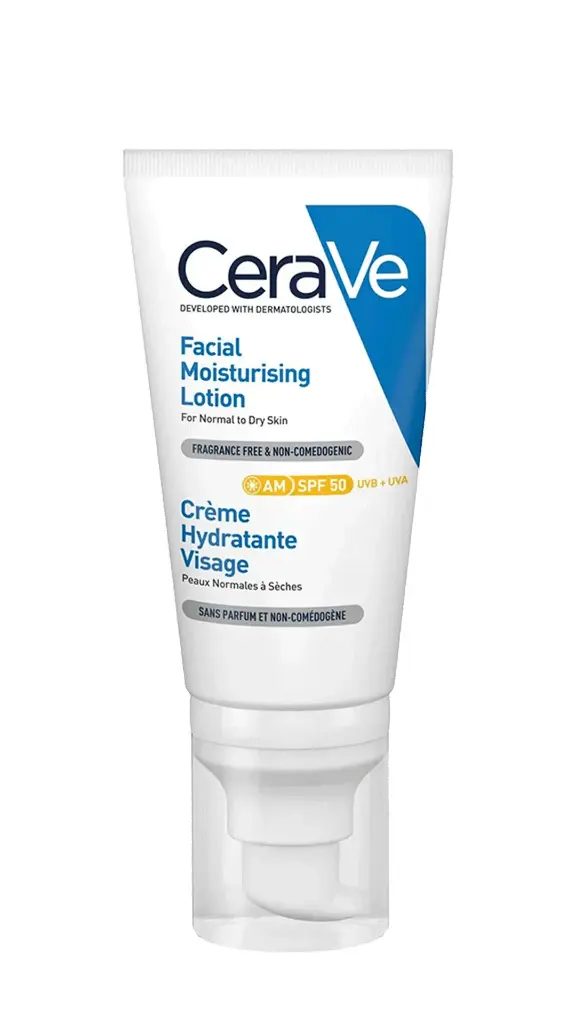 CERAVE AM MOISTURISING LOTION SPF50 52ML CERAVE AM MOISTURISING LOTION SPF50 52ML