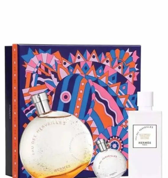 HERMES PERFUME WOMEN SET EAU DES MERVEILLES 3PCS