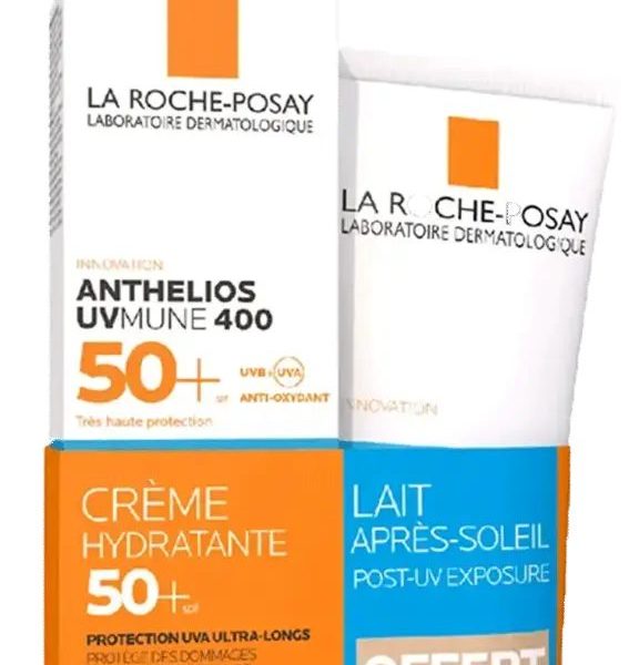 LA ROCHE-POSAY OFFERT ANTHELIOS UVMUNE 400 CREME +50SPF 2PCS 50 ML