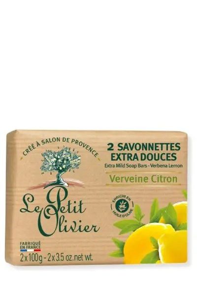 LE PETIT OLIVIER SOAP VERVEINE CITRON 100 G 2PCS