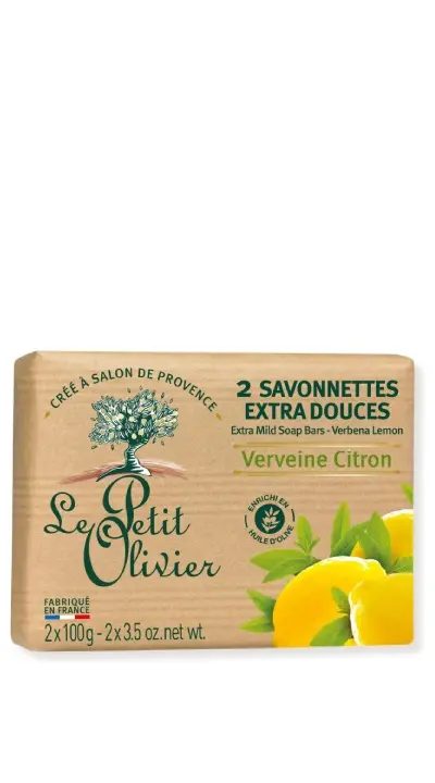 LE PETIT OLIVIER SOAP VERVEINE CITRON 100 G 2PCS