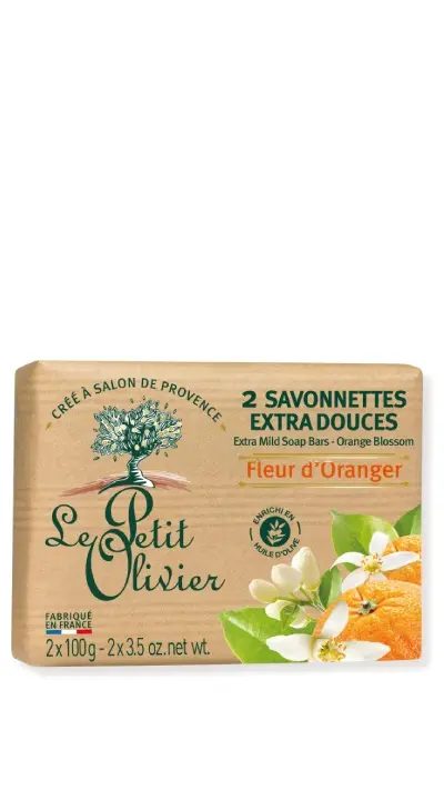 LE PETIT OLIVIER SOAP FLEUR D ORANGER 2*100 G 2PCS