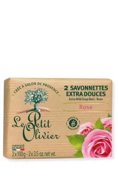 LE PETIT OLIVIER SOAP ROSE 2*100 G 2PCS
