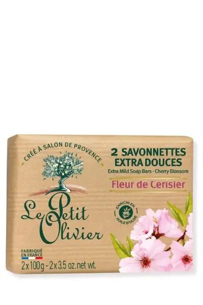 LE PETIT OLIVIER SOAP FLEUR DE CERISIER 2*100 G 2PCS